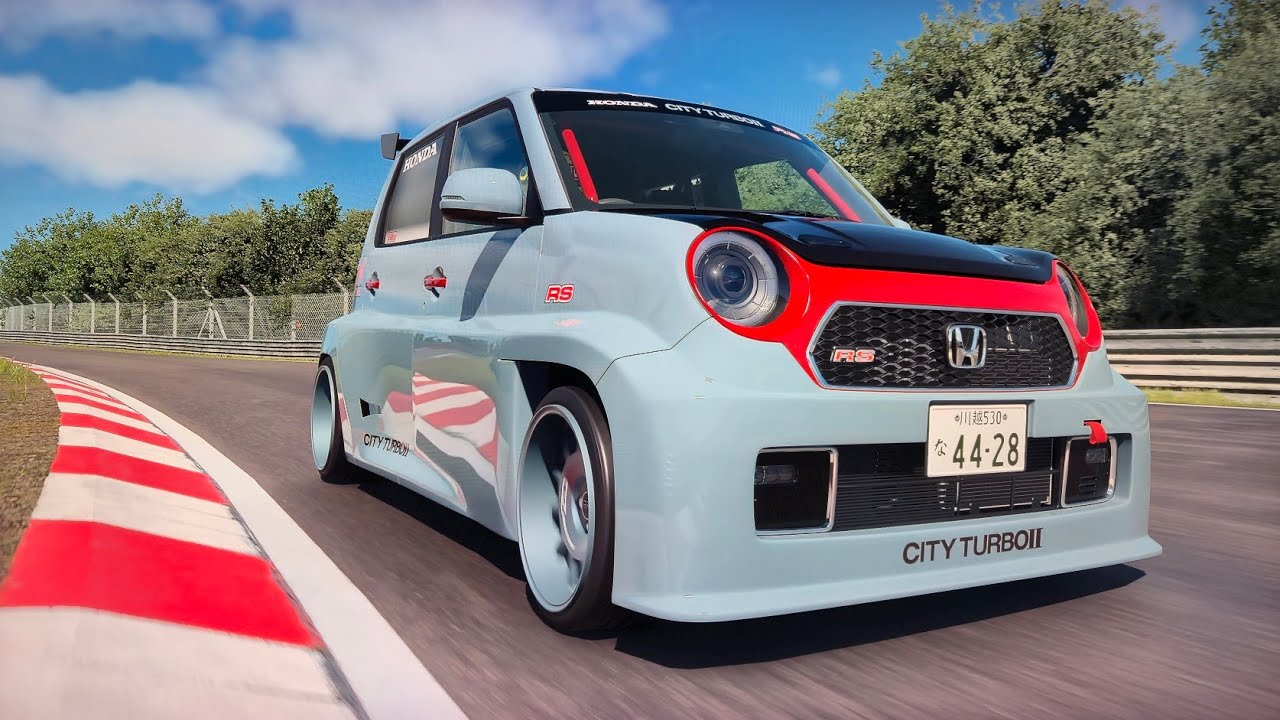 Extremely tuned Honda N-One RS 165 hp/722 kg on the Nordschleife 2 rounds.