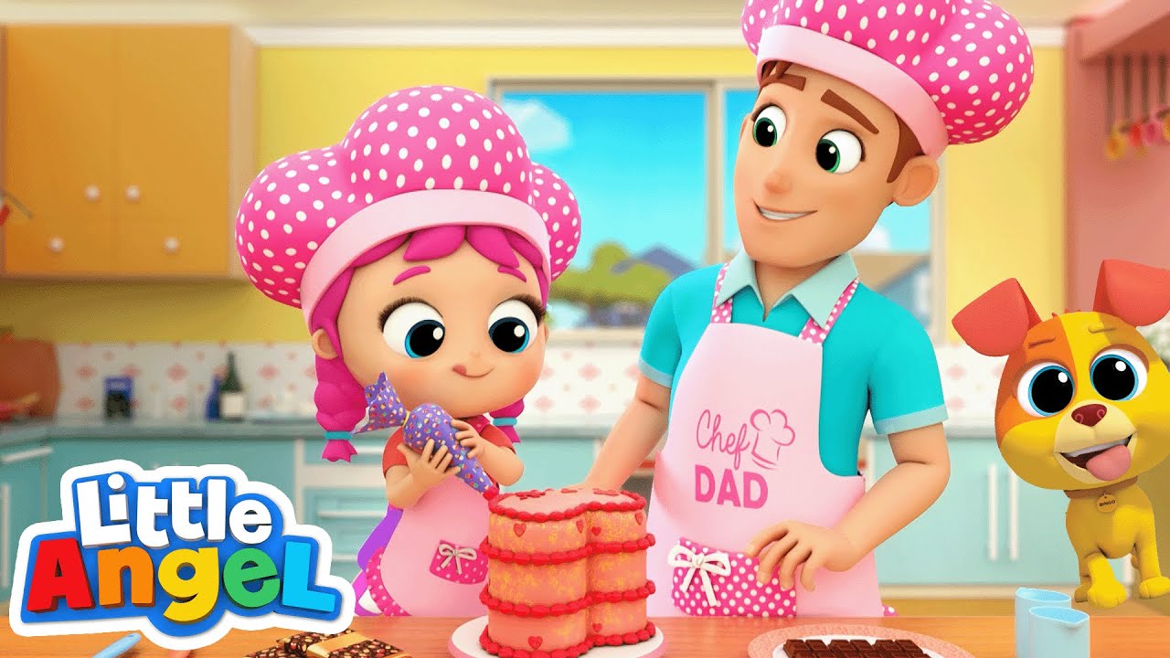 Jill's Pink Princess Bake Off | Little Angel Kids Songs & Nursery Rhymes | Moonbug Kids - Girl Power
