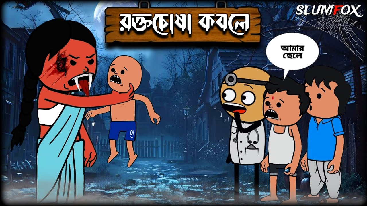 😮 রক্তচোষা কবলে 😮Rokto Chosa  Futo Bangla Funny Comedy Video | Fata Funny Bangla Video | Slumfox