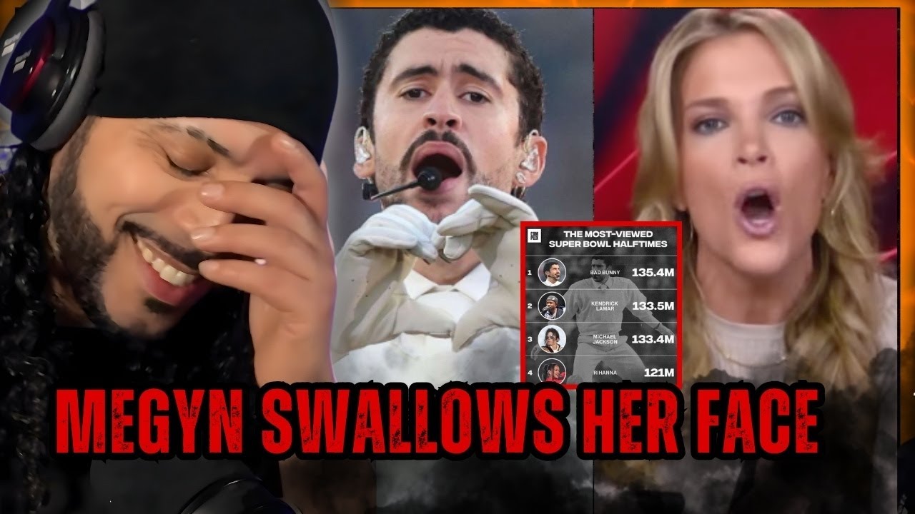 Megyn Kelly MELTS DOWN over Bad Bunny's Halftime show. hilarious reaction
