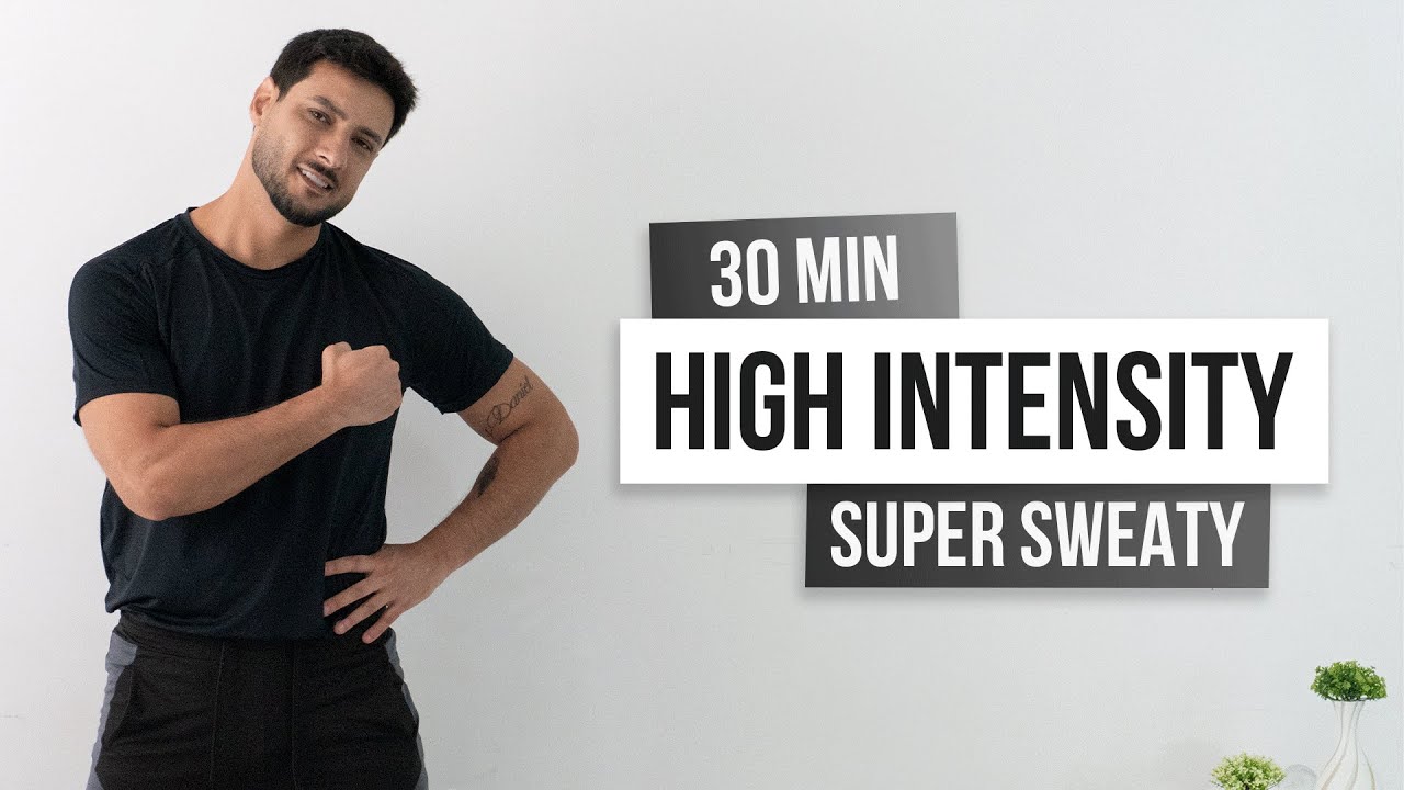 30 MIN INTENSE HIIT Workout – Cardio Burn, No Equipment, At Home