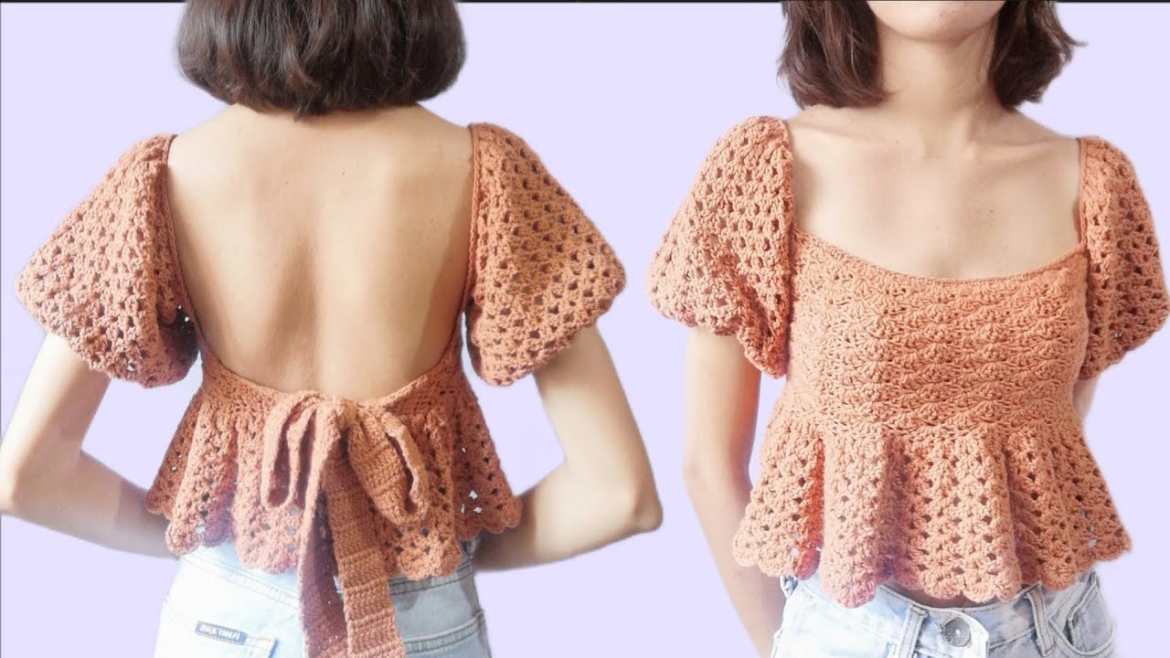 Chlamys V2 | Crochet top