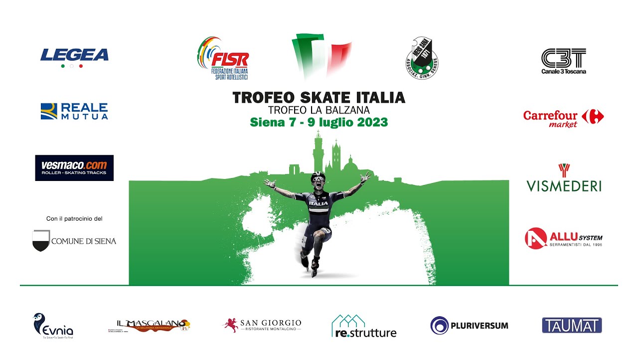 TROFEO SKATE ITALIA su PISTA (cat. R12) - TROFEO LA BALZANA su pista (cat. RAG-ALL) - Domenica