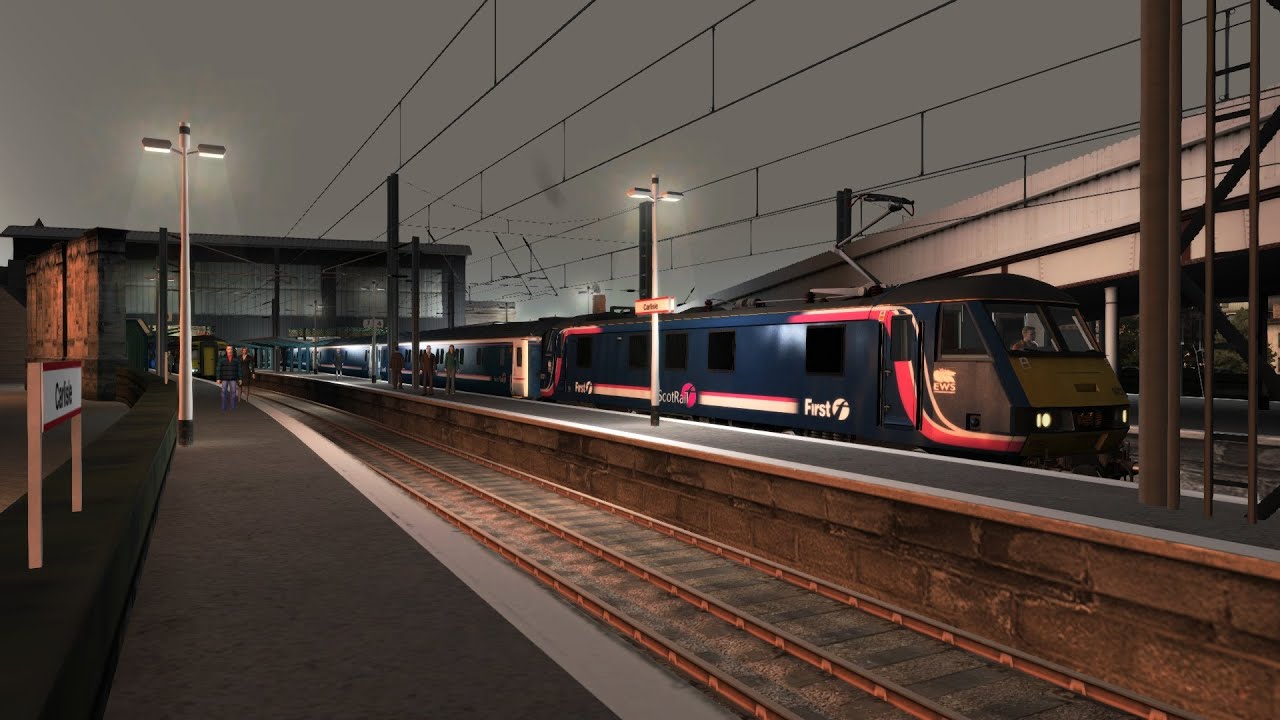 Train Simulator 2020: Lowland Sleeper, First ScotRail 90021, Carlisle - Glasgow Central, WCML North