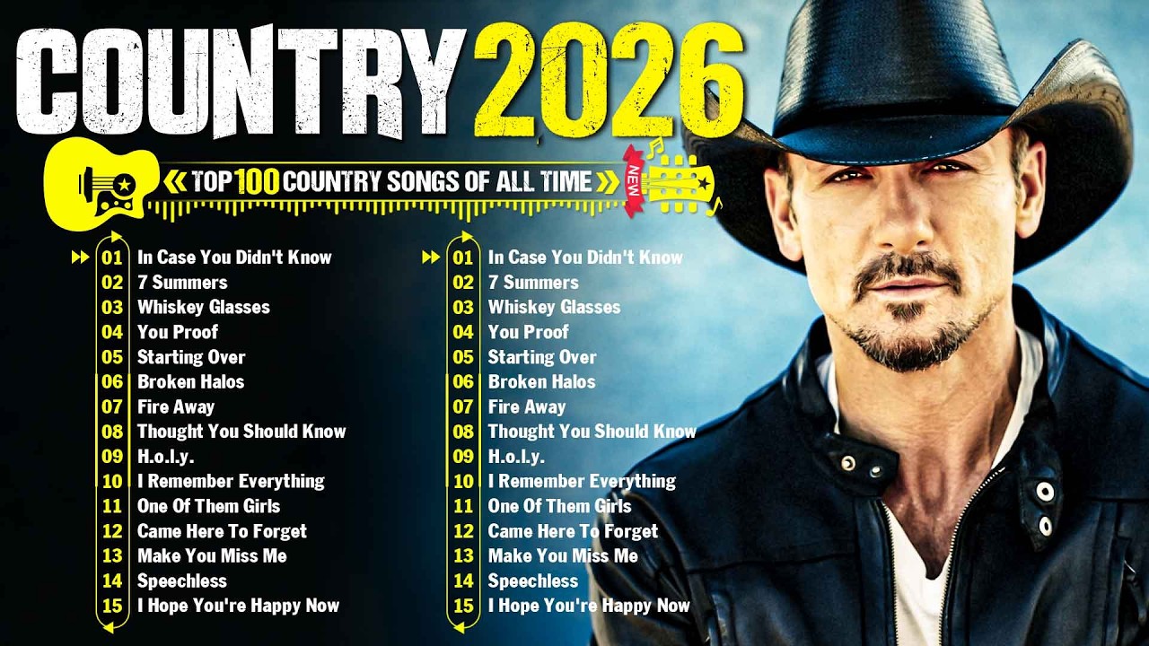 Country Music 2026 ⭐ Tim McGraw, Luke Combs, Morgan Wallen, Chris Stapleton, Brett Young, Kane Brown