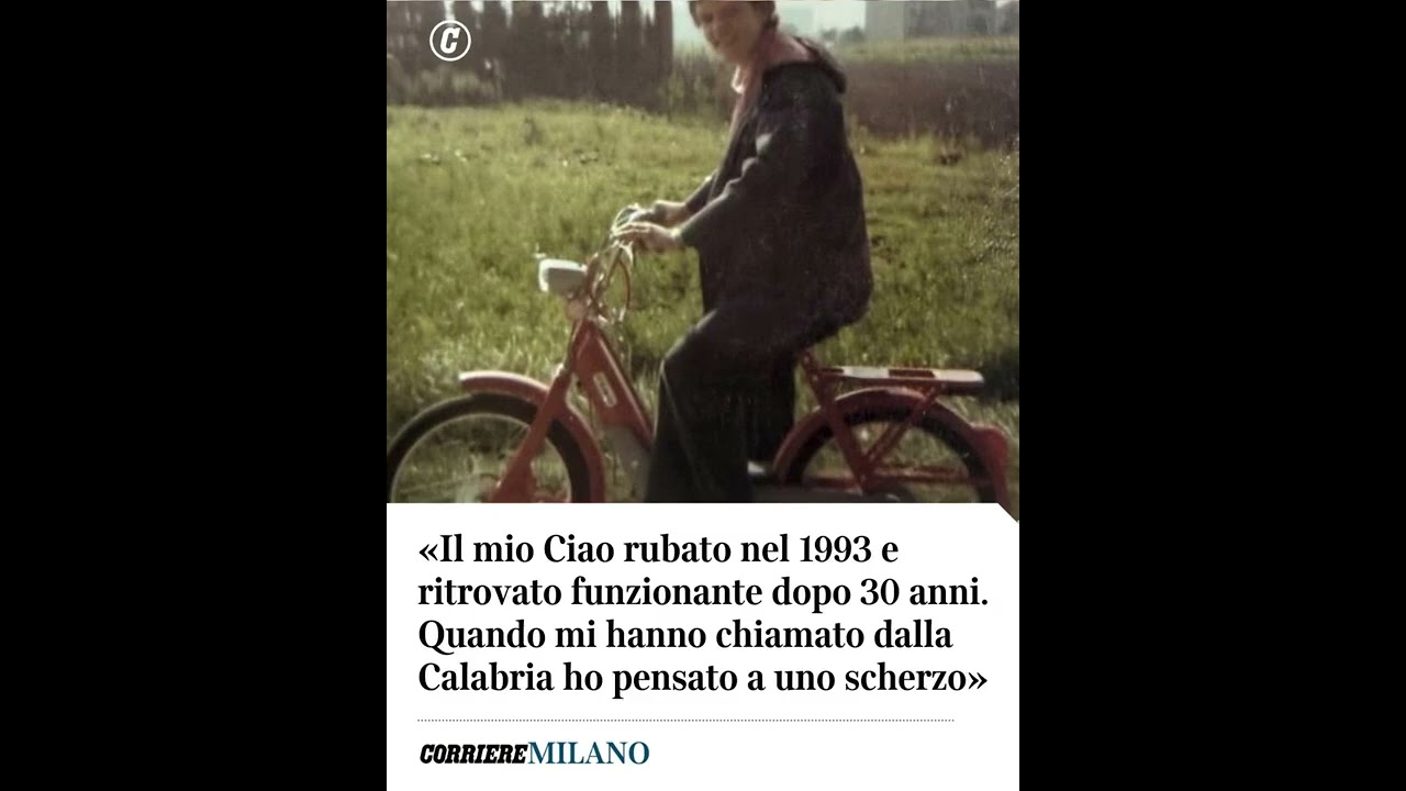 Il Ciao rubato nel 1993 e ritrovato dopo 30 anni: «Quando mi hanno chiamato pensavo a uno scherzo»