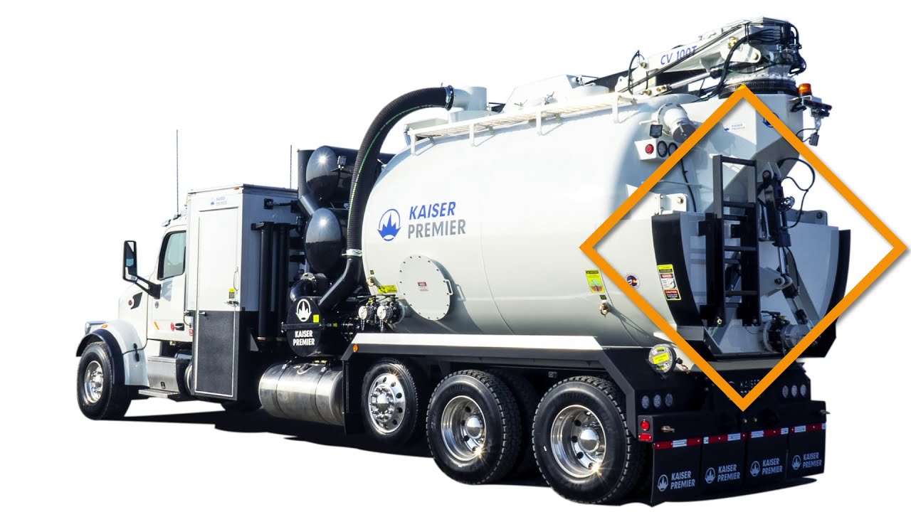Wide Mouth Rear Door Design | 2021 CV Series Hydrovac | KAISER PREMIER