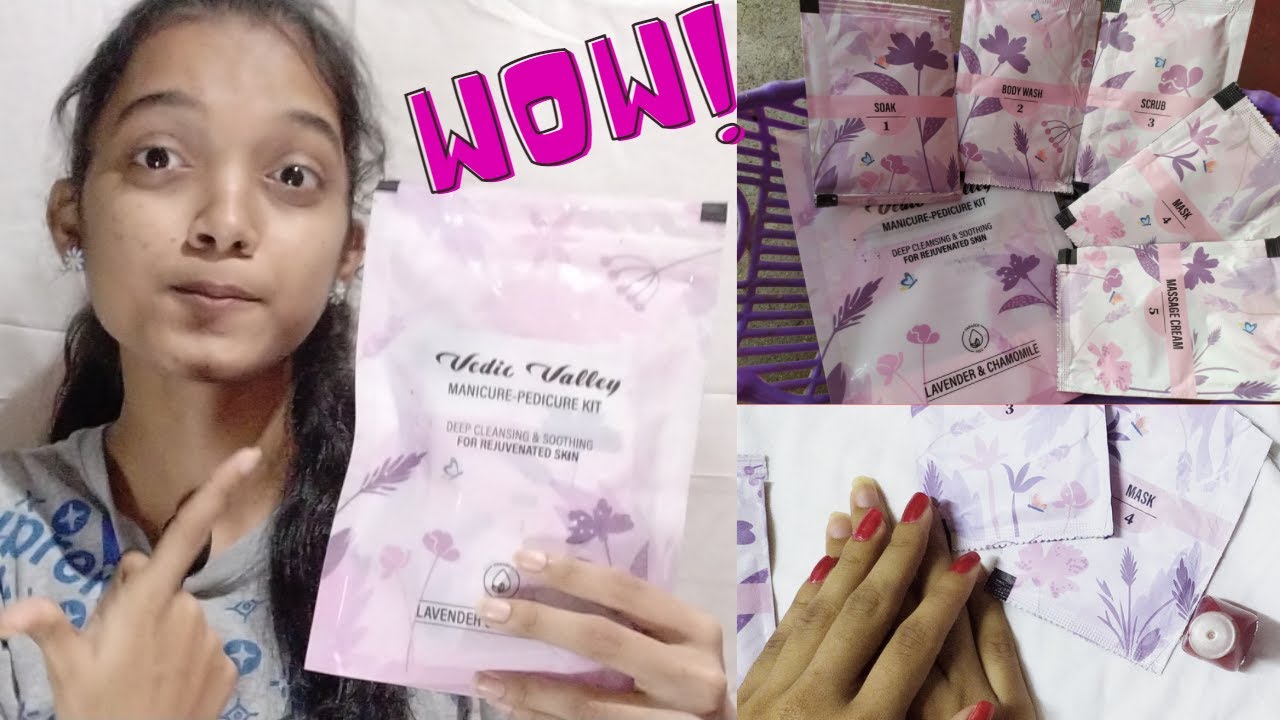 Manicure & Pedicure at home|| Easy & Simple| Using Vedic Valley Manicure & Pedicure Kit