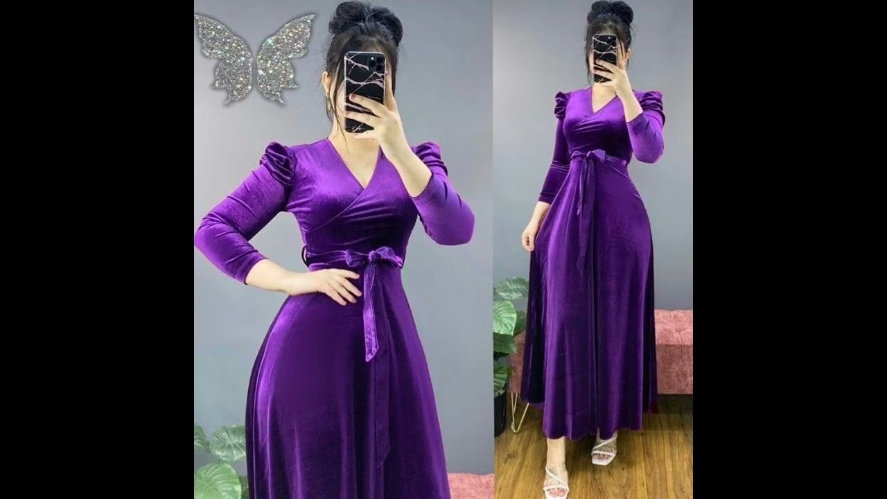 اجمل موديلات قنادر قطيفة للدار #2024#موديلات في غاية الروعة والجمال للخياطة ♥️