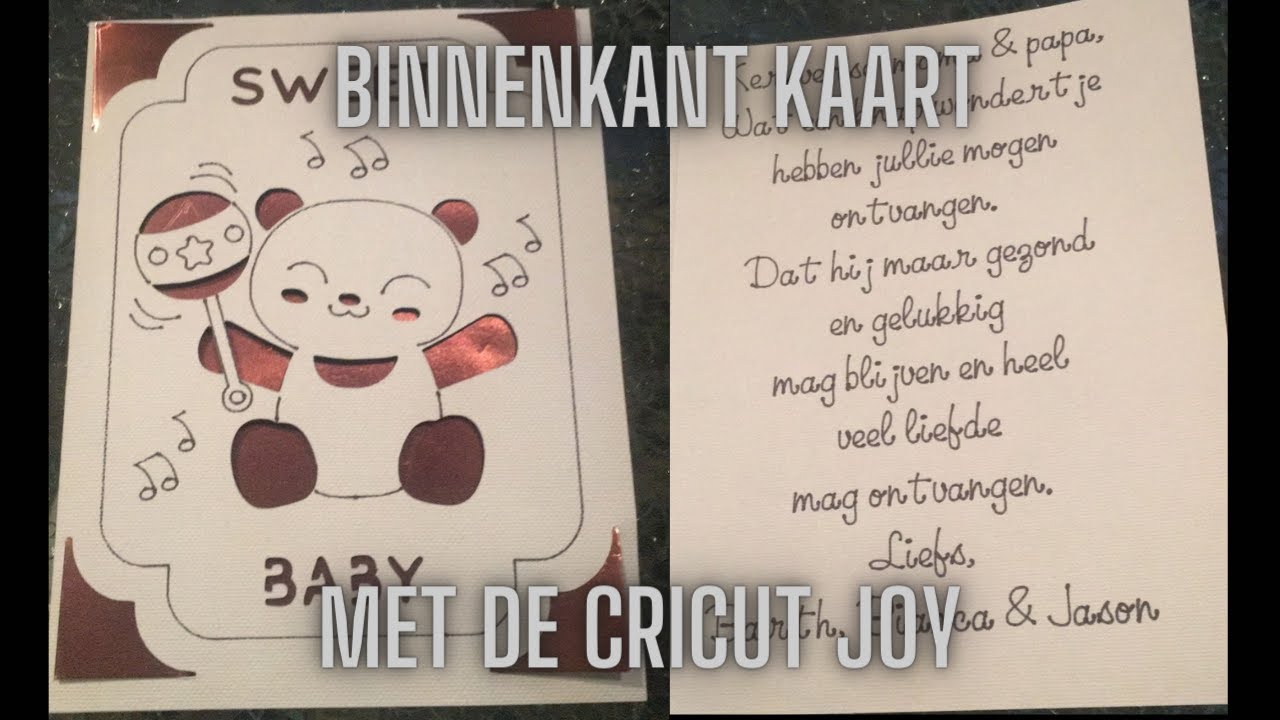 Cricut Joy (NL)| De binnenkant kaart schrijven Cricut Joy | NL, ENG en ESP Subtitels.