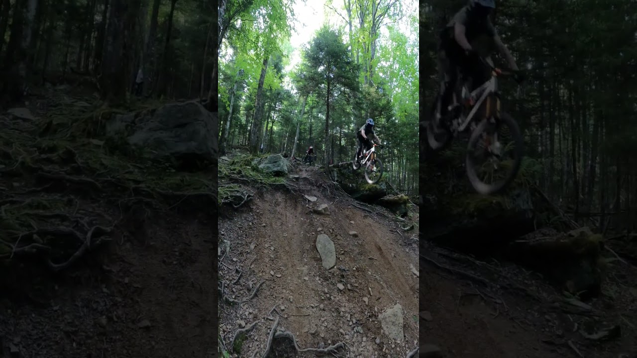 Snowshoe drop on H trail.  #bike #mtb
