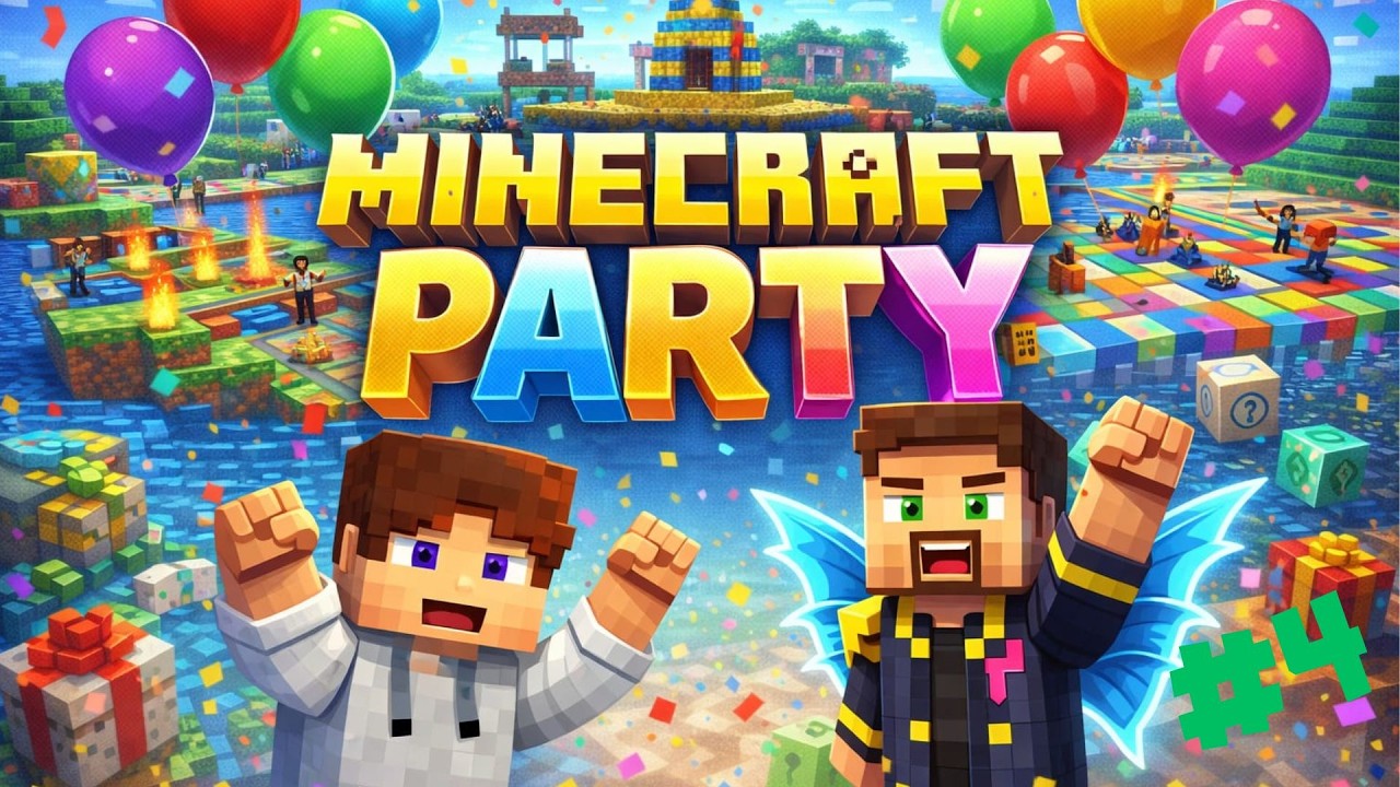 Unser erster WIN… obwohl ich komplett bad bin? 💀 | Minecraft Party #4