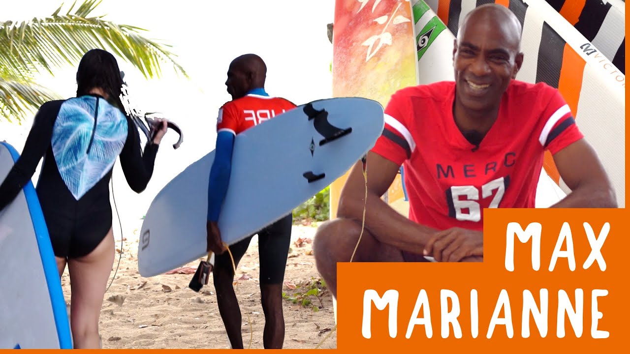 MAX MARIANNE présente son ÉCOLE DE SURF à Port-Louis, GUADELOUPE (Polwi Surf Center)