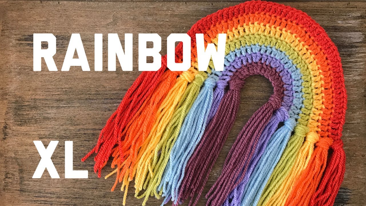 CROCHET AN EXTRA LARGE RAINBOW 🌈 beginner-friendly step by step crochet tutorial | Ophelia Talks