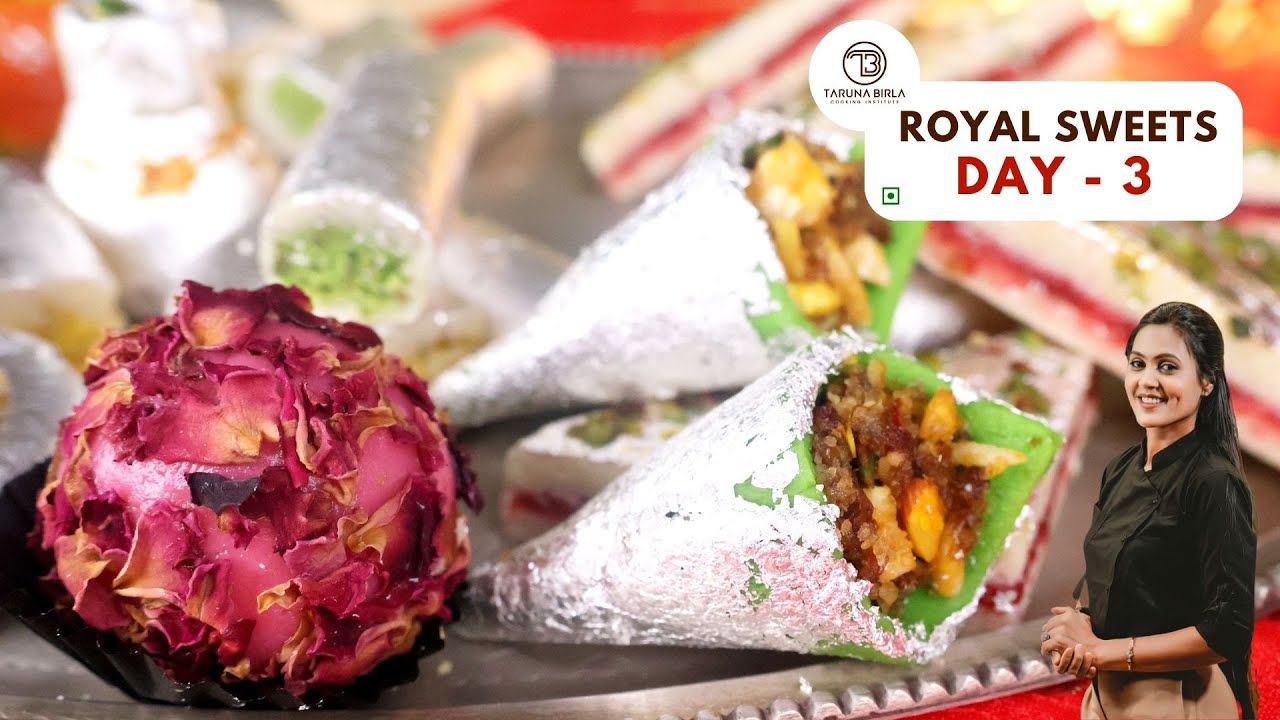 Diwali Special | Kaju Sweets | Free 5 Days Workshop | Day 3| Halwai Style Sweets | Chef Taruna Birla
