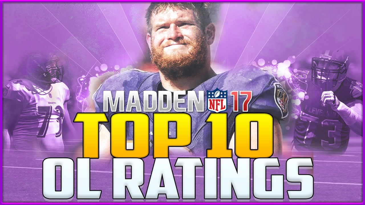 Madden NFL 17 Ratings: Top 10 Offensive Linemen!