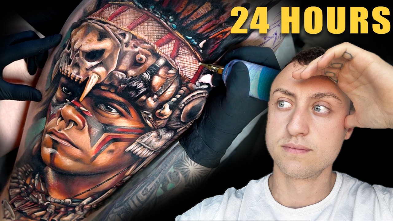 Tattooing an Apocalypto Leg Sleeve | 3-Day Tattoo-Vlog (Part 1)
