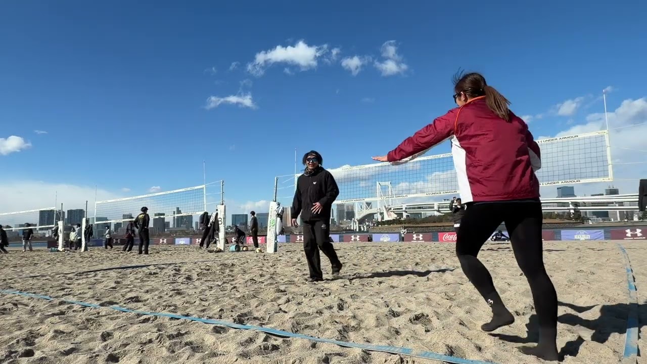 2026.01.25 お台場ビーチ 予選 水口・鍵和田 vs 熊谷・板垣