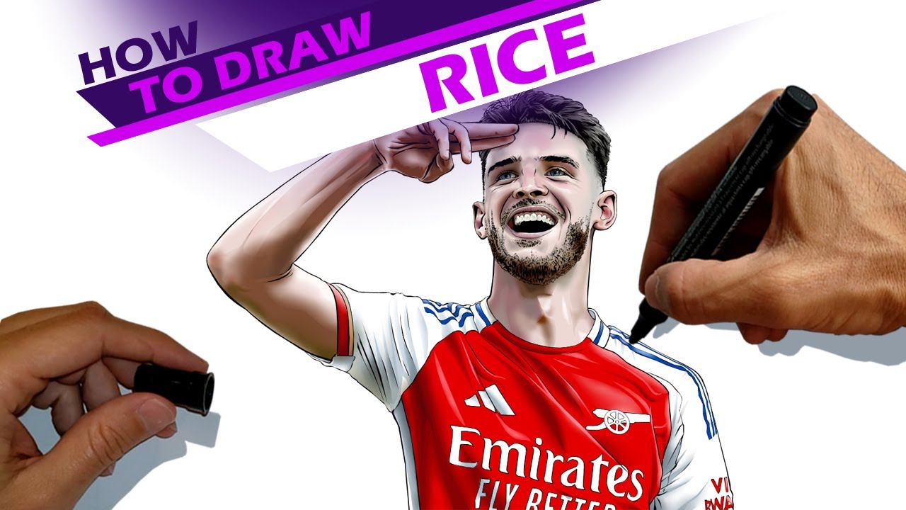 Declan Rice, Arsenal player in the Premier League - How to draw
