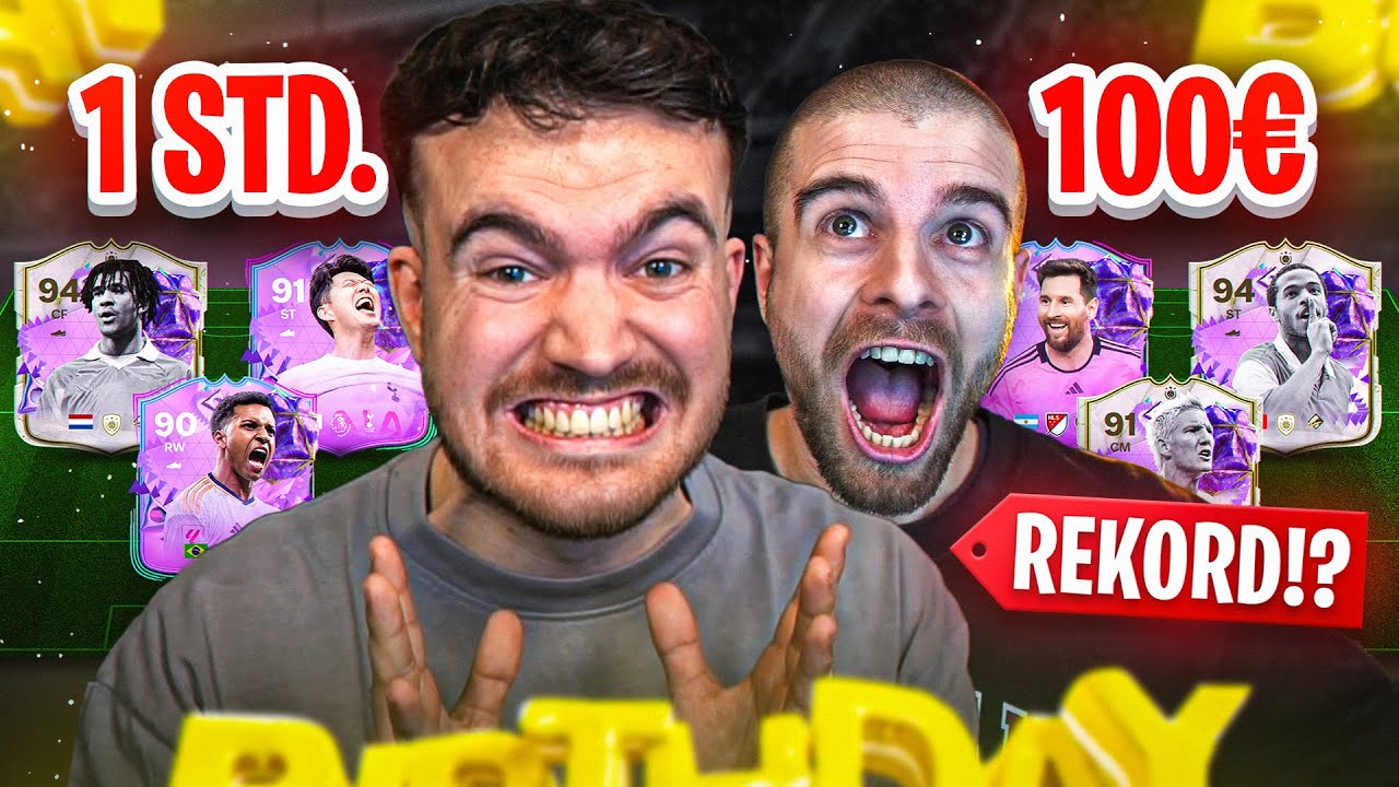 WELTREKORD!! NEUER ACCOUNT! WER erreicht MEHR in 1 STUNDE mit 100€ in EA FC 24 🔥🤯 (ACCOUNT BATTLE 🏆)