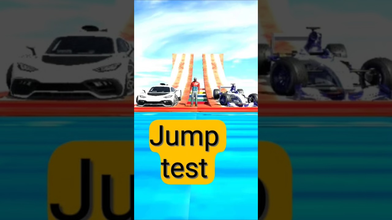 Mercedes AMG vs F1 Car jump test in Indian bikes driving 3D 