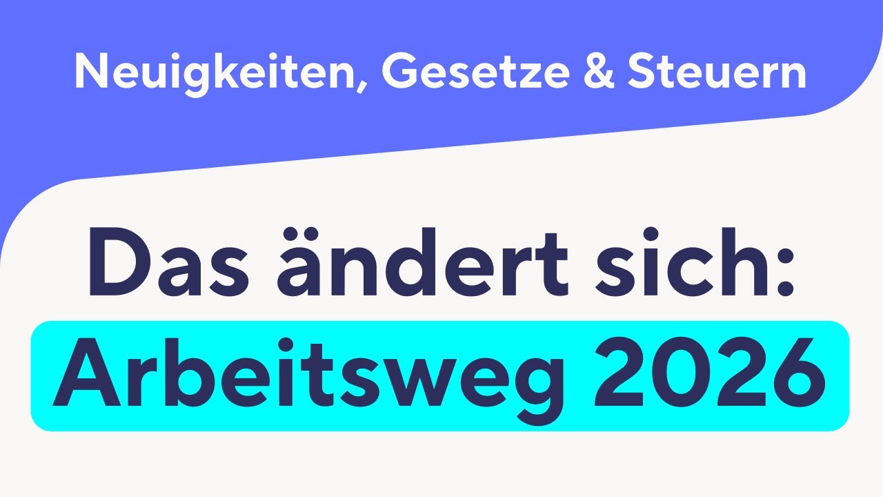 Arbeitsweg absetzen: Das ändert sich JETZT 2026!