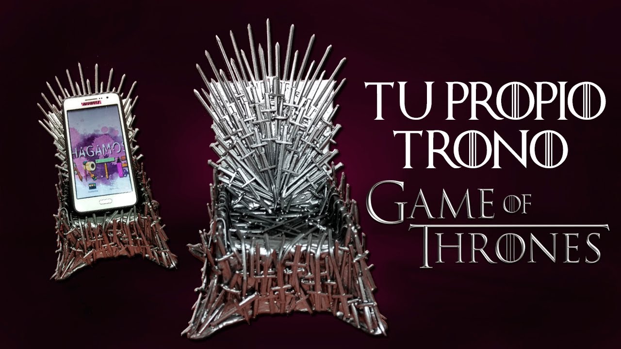 como hacer el trono de-GAME OF THRONES-como hacer un porta celular-como reciclar cartón-idea fácil