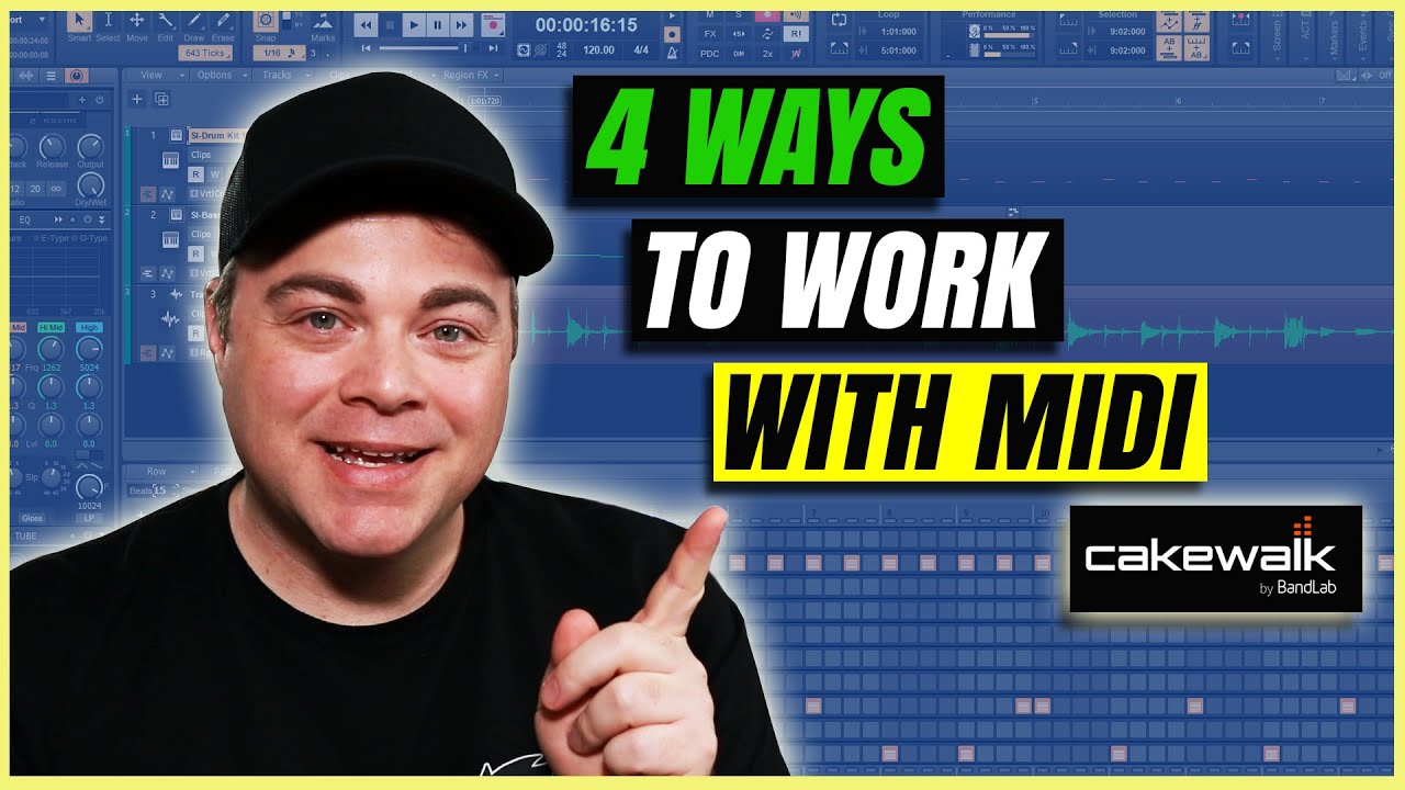 Начните работу с обучающим материалом Cakewalk Midi