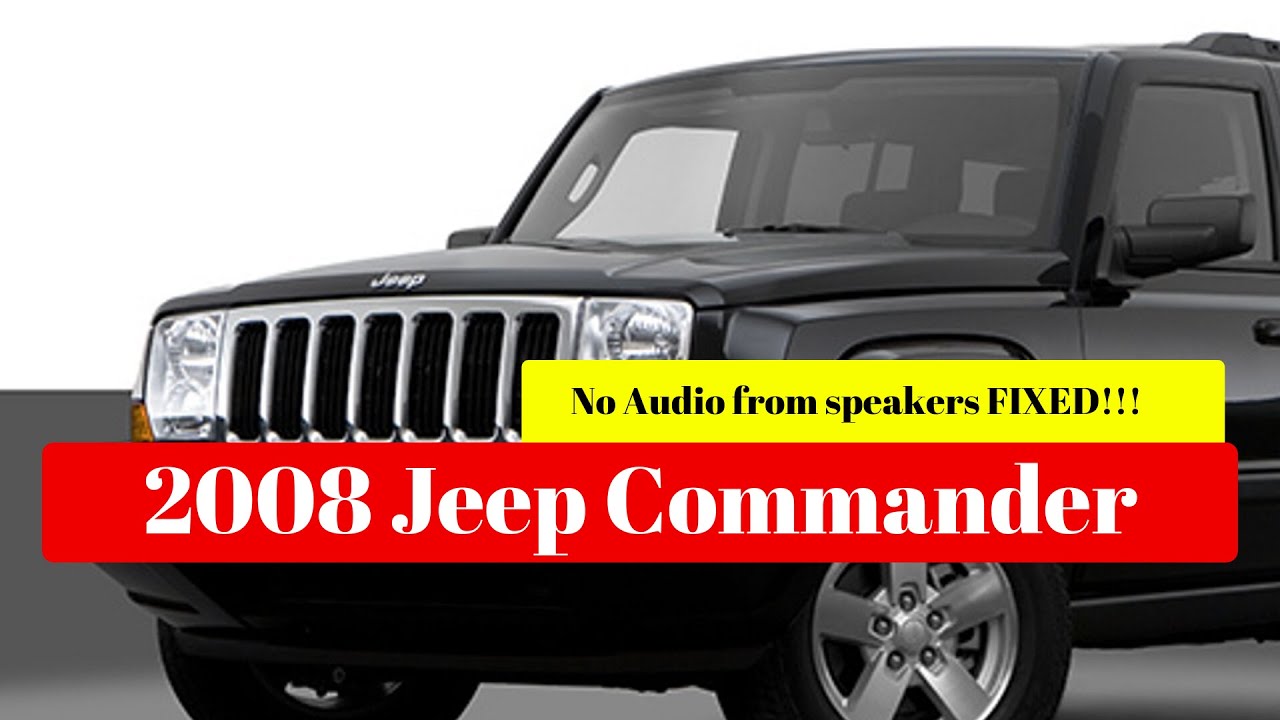 2008 Jeep Commander Speakers Not Working and WE FIXED IT!!