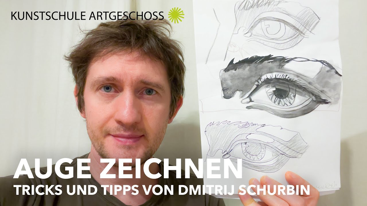Auge zeichnen lernen. Super einfach und schnell. 👉 Anfänger 👉 Fortgeschrittene. Mit Dmitrij Schurbin