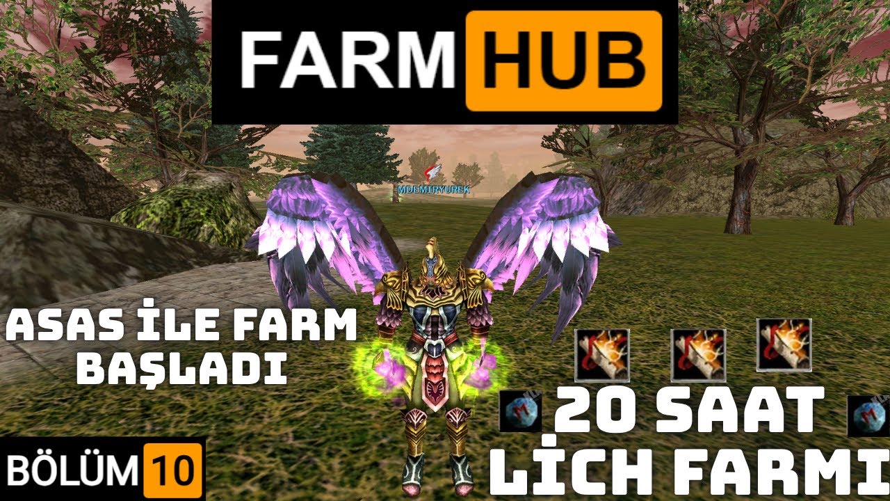 FARM HUB | B10 | 20 SAAT LİCH FARMI , ASAS İLE FARM BAŞLADI