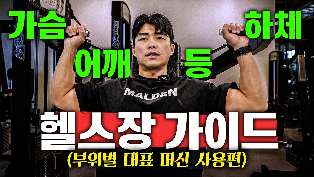 헬스장 부위별 대표 머신 사용법