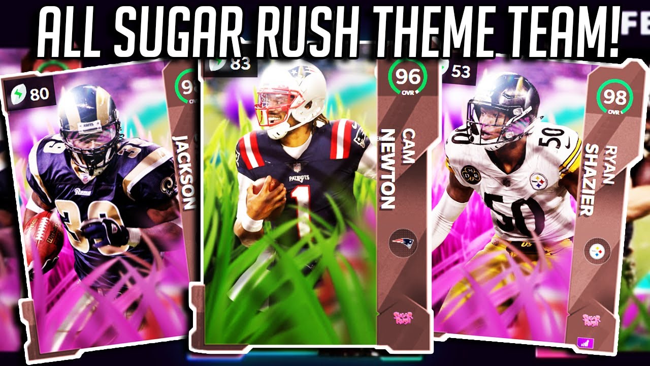 ALL SUGAR RUSH THEME TEAM! THIS TEAM IS SO GLITCHY!!!!! | MADDEN 21 ULTIMATE TEAM