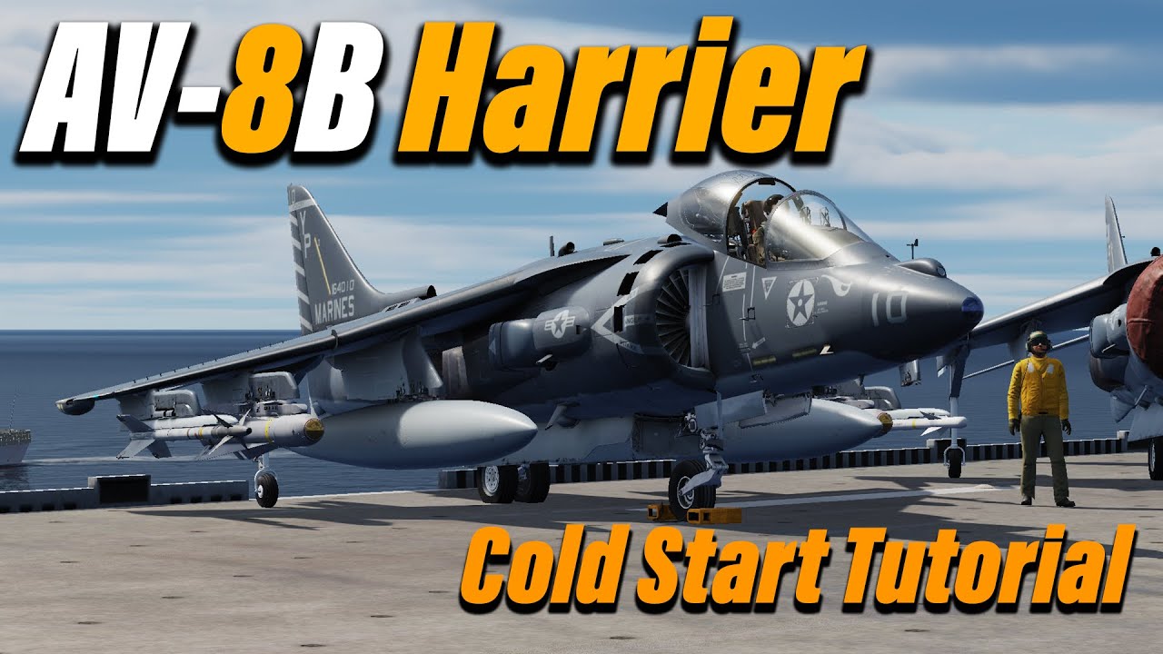 DCS: AV-8B-NA Harrier Комплексное руководство по холодному запуску