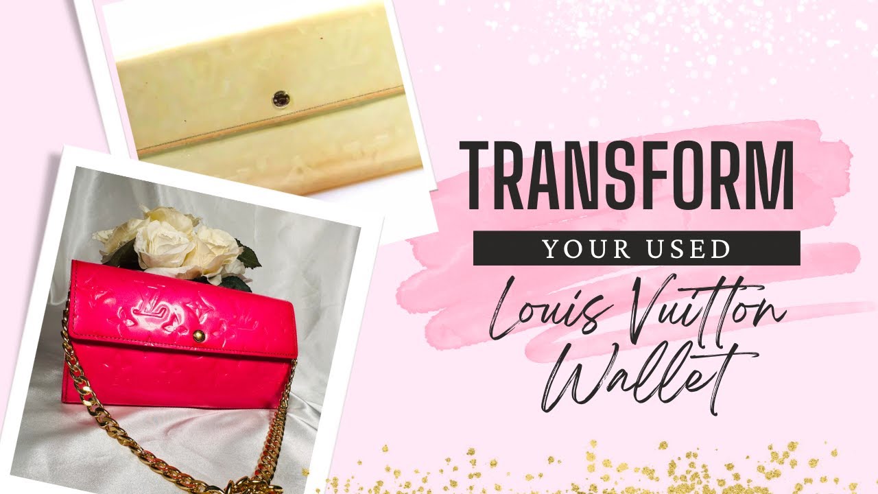 Dye Louis Vuitton Pink | Restore Vintage LV Wallet | Vernis Leather
