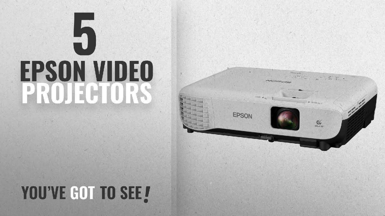 Top 10 Epson Video Projectors [2018]: Epson VS250 SVGA 3,200 lumens color brightness (color light