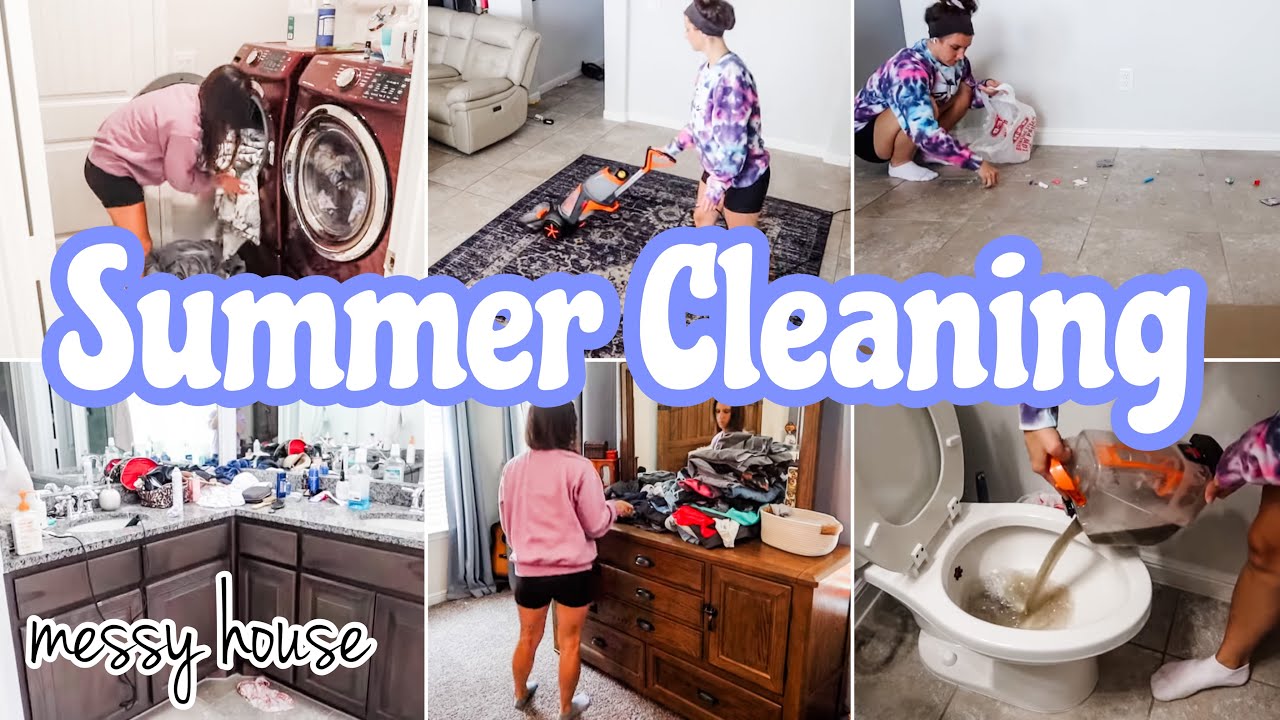 SUMMER CLEANING 2023 || ALL DAY CLEANING MOTIVATION || MESSY HOUSE CLEAN WITH ME