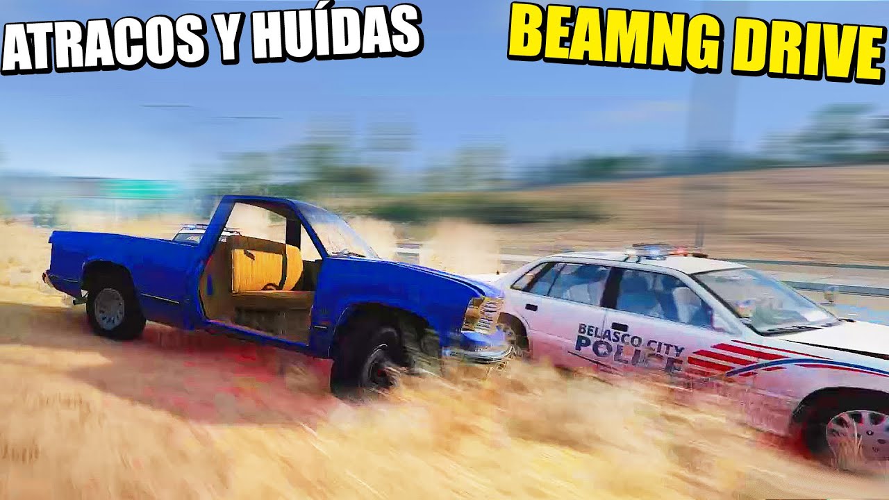 Vida de POLI Vs vida de CRIMINAL - El Nuevo modo CARRERA es BRUTAL - BEAMNG DRIVE | Gameplay Español