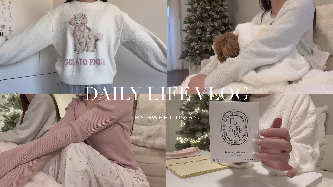 可愛い暮らしvlog🩰🐩12月の購入品(ジェラピケ,LOFTなど🍨)ふかふか毛布,mikkoガチャガチャ,マスキングテープ🤴🏼⋆˙✧ #ジェラピケ #毛布 #ガチャガチャ開封 #トイプー 