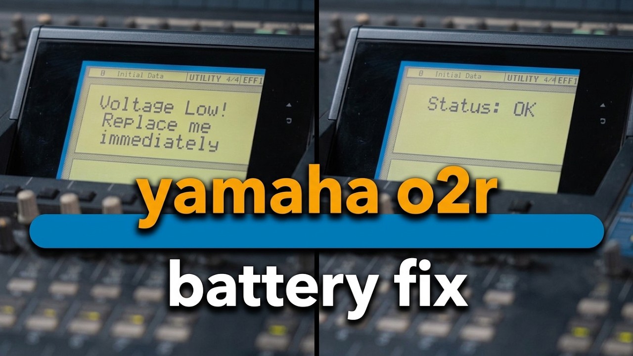 YAMAHA O2R _ BATTERY REPLACEMENT_ NOORDERMAATSTUDIOS