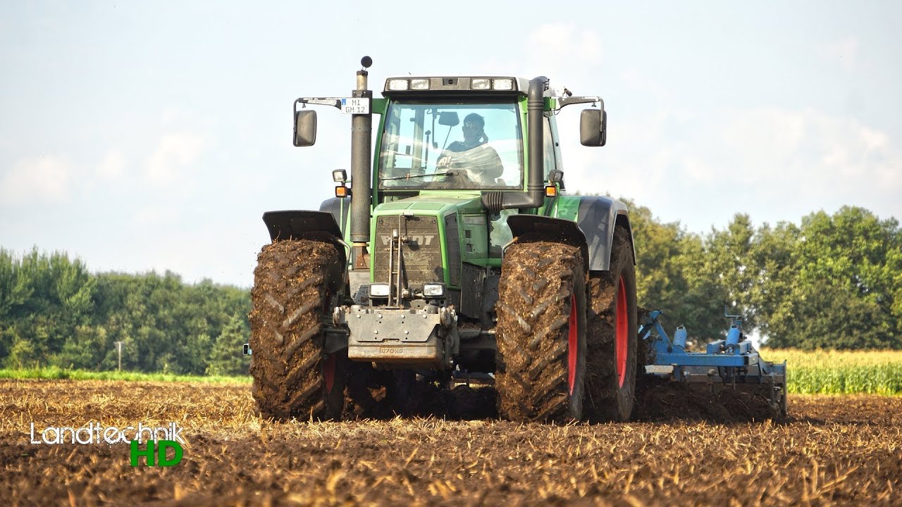 Grubbern und Substrat fahren mit Fendt 824 + 930 (Sound) [HD]
