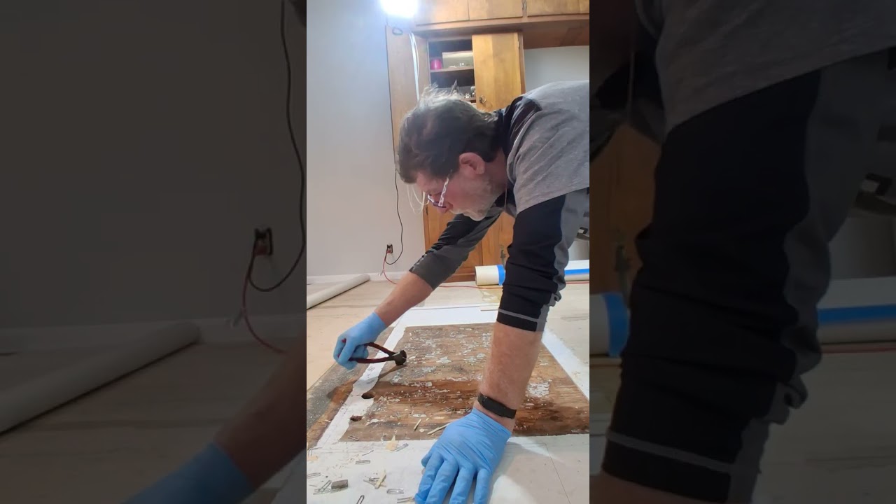 Underlayment Removed & Staples!