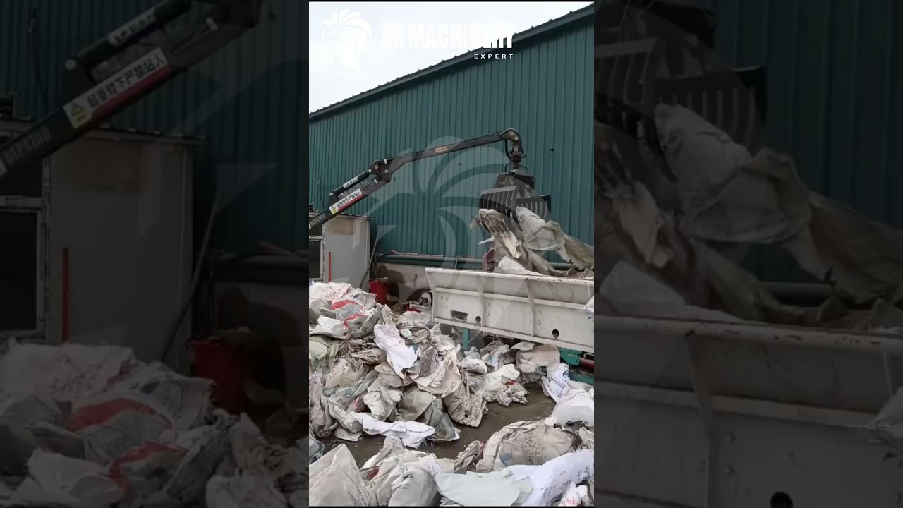 RDF Crusher Soft Material Shredder Solid Recovered Fuel PP PE Plastic Film Crushing Machine#rdf