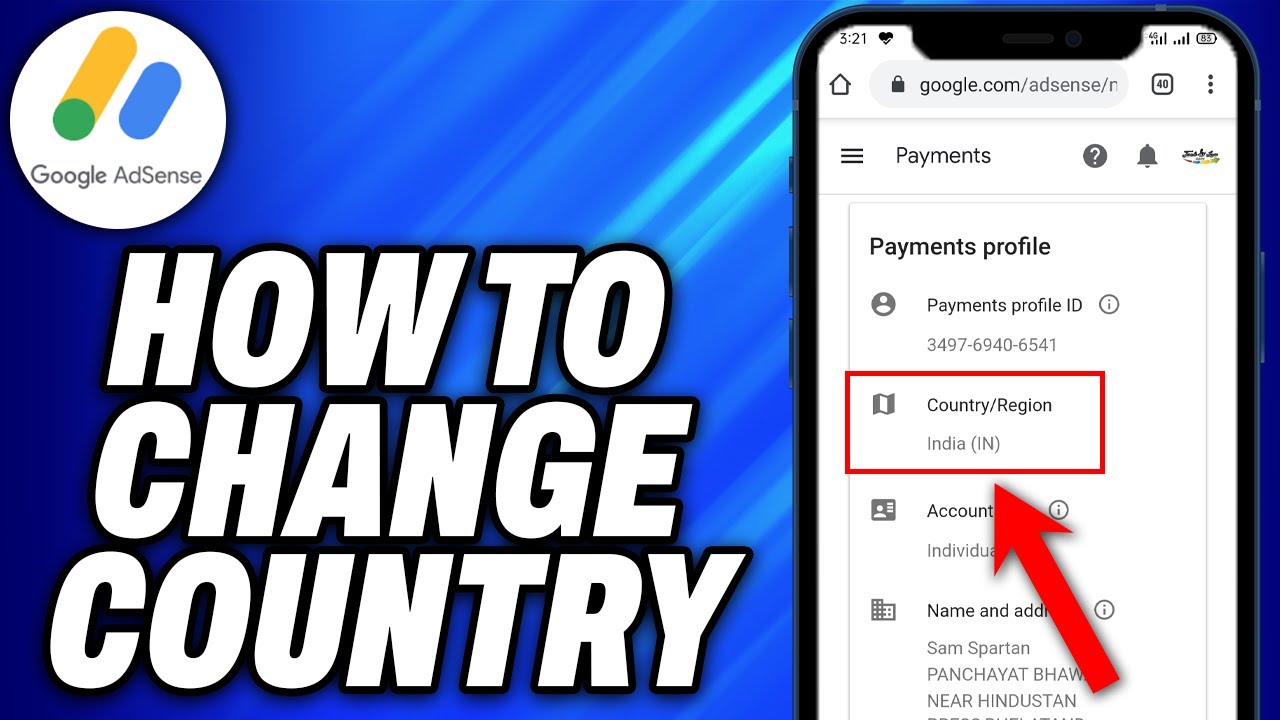 How To Change Country In Google AdSense - Easy Fix