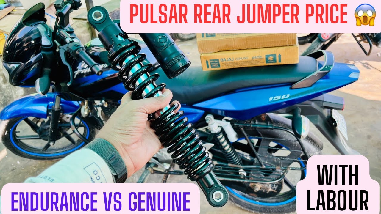 Bajaj Pulsar Genuine Rear Shock Absorber Change With Price #bajajpulsar