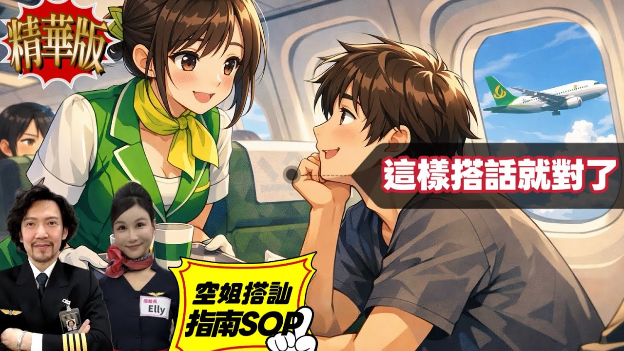 座艙長親授｜空姐搭訕指南..是男人會搭飛機就必須看這集
