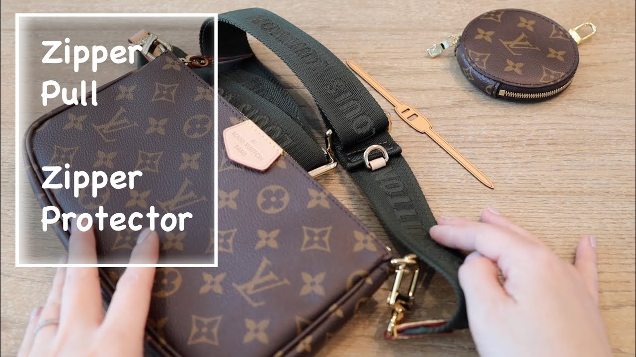 Mcraft Vachette Leather Zipper Pull made for Louis Vuitton Multi Pochette, key Cles etc.