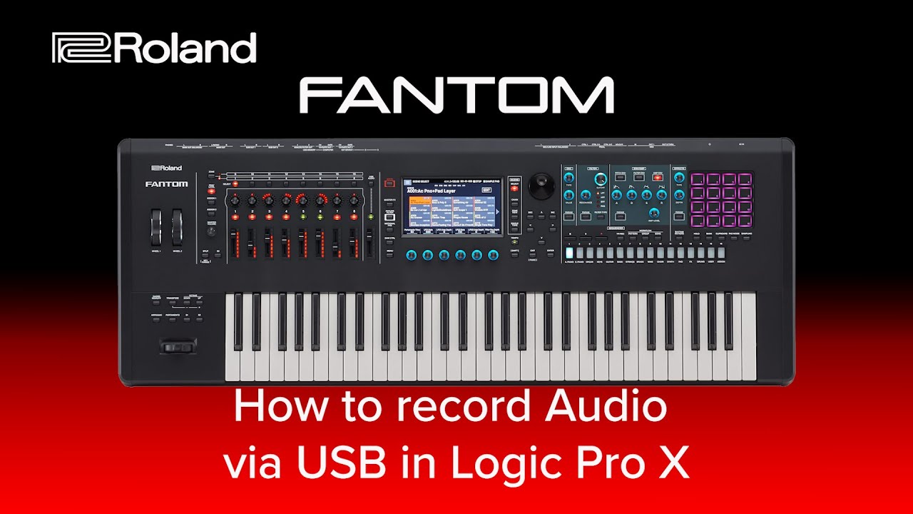 Roland FANTOM - How to record Audio via USB in Logic Pro X