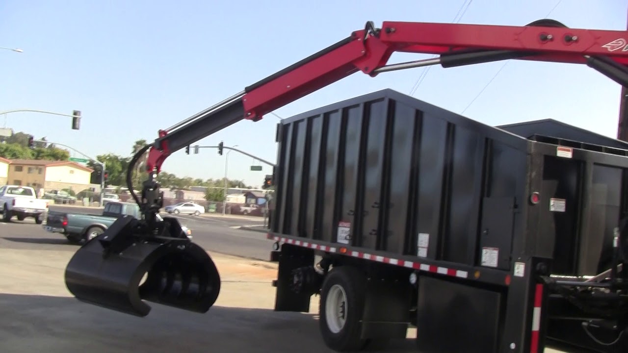 Grapple Truck With Lower Hopper - Enoven Truck Body