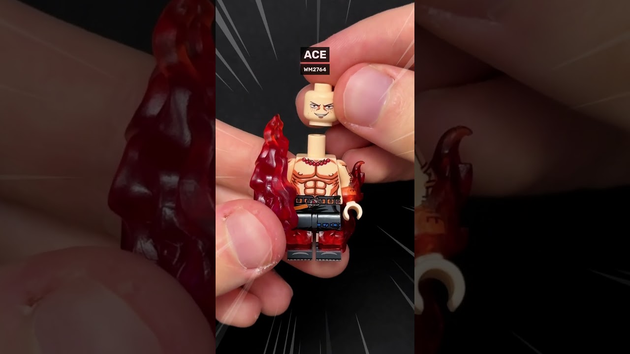 LEGO One Piece for $1?! 🏴&zwj;☠️ Ace Minifigure Build & Review [Unofficial]